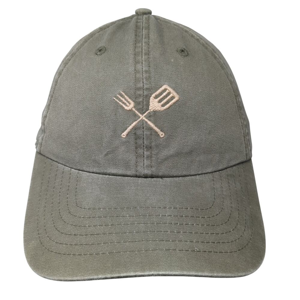 Grill Tools Slideback Hat Green One Size Adjustable Embroidered Wemco